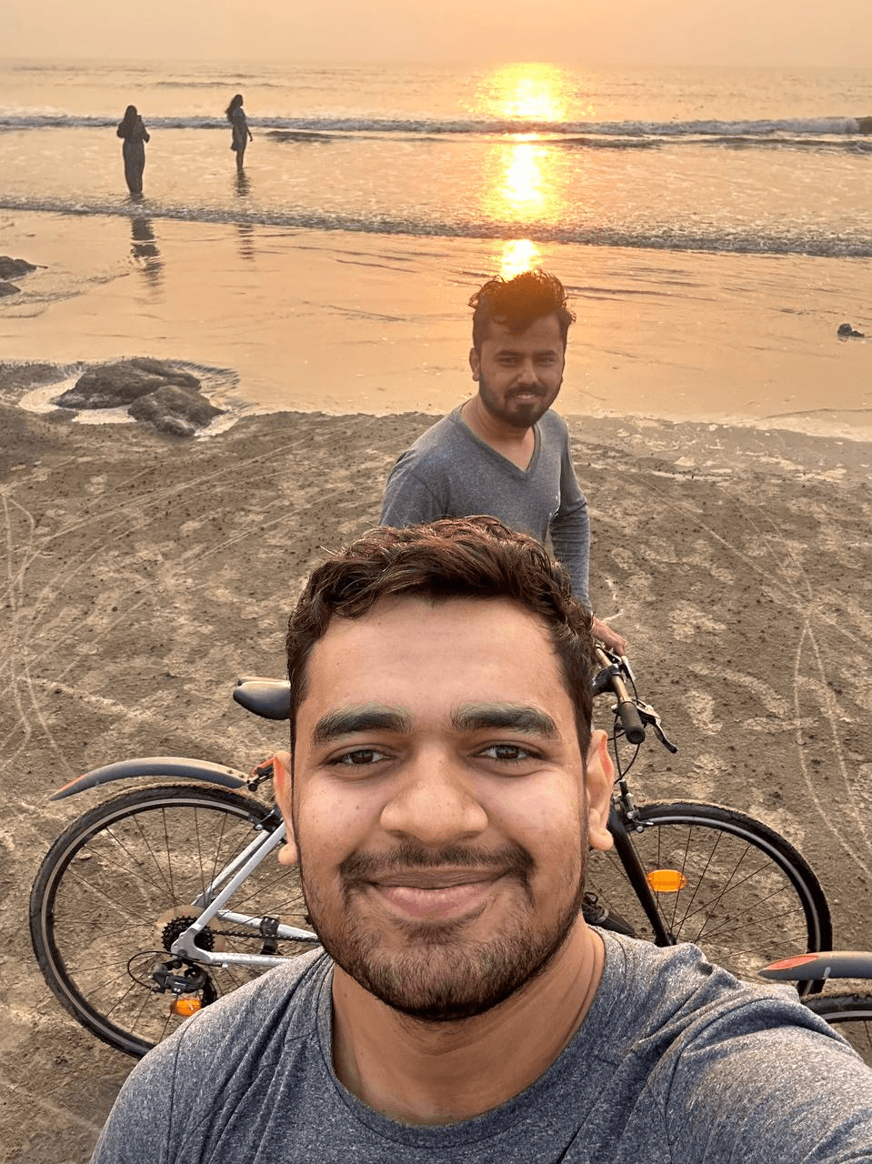 Me and Dilip at Varsoli beach.